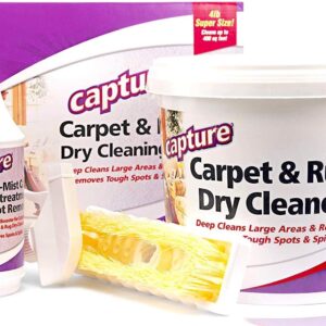 Capture Carpet Total Care Kit 400 - Home Couch and Upholstery, Car Rug, Dogs & Cats Pet Carpet Cleaner Solution - Strength Odor Eliminator, Stains Spot Remover, Non Liquid & No Harsh Chemical