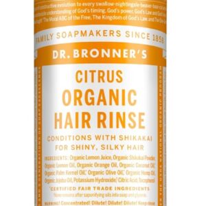 Dr. Bronner's Fair Trade & Organic Hair Conditioning Rinse - Citrus Orange, 8 Ounce