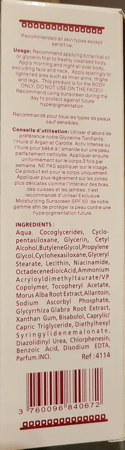 Makari Premium+ Body Brightening Beauty Milk (4.57 fl oz) | Anti-Aging Body Lotion | Softens and Smoothens Skin | Helps Diminish Discolorations and Dark Marks | Enhances Luminosity and Vibrance - Image 8