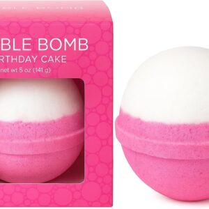 Birthday Cake Bath Bombs for Women, Girls & Kids - Relaxing Pink Bubble Bath Bomb for Mothers Day Gifts - Incredible Scent, Made in USA, Won't Stain Tub - Gift Set & Personal Must Have by Two Sisters