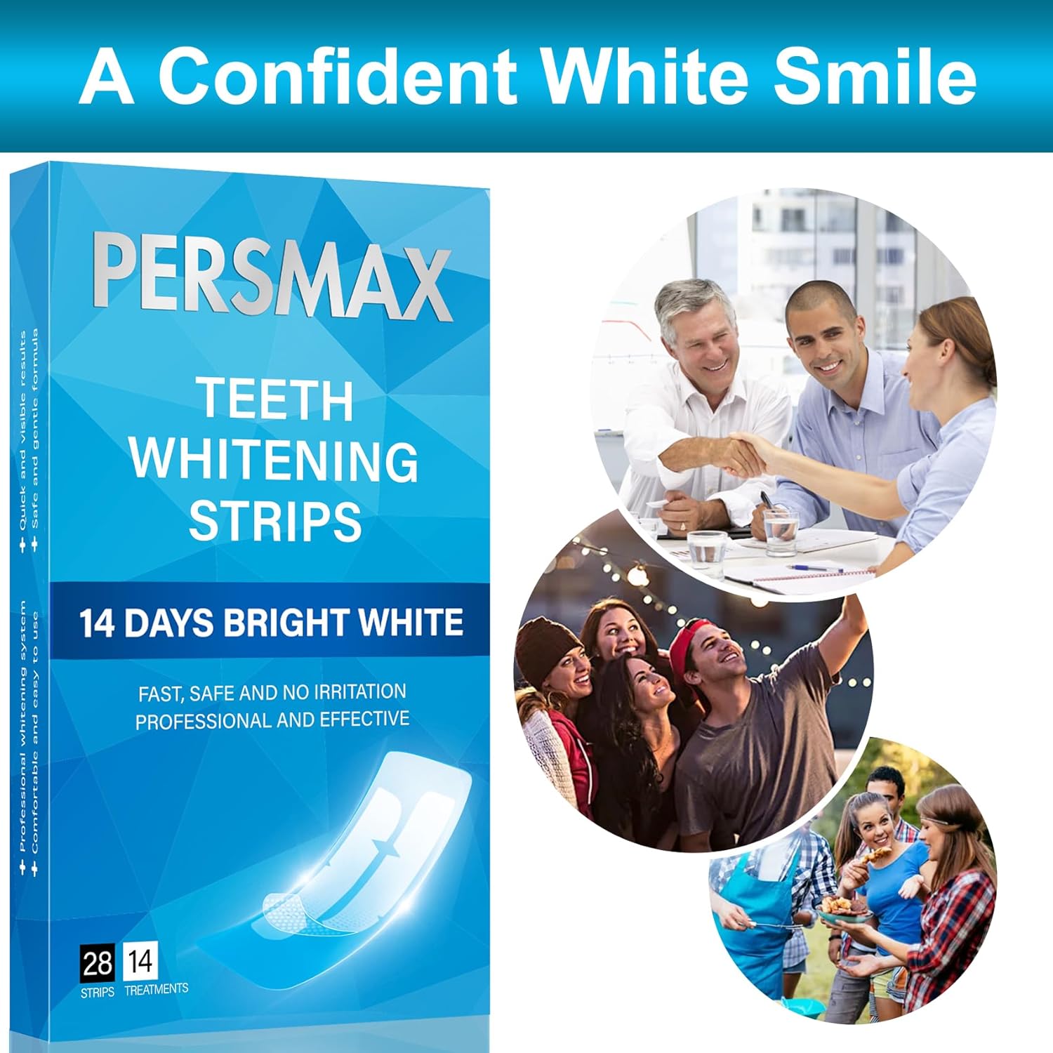 Enamel Safe Teeth Whitening Strips Kit for Sensitive Teeth 14 Treatments 28 Strips - Image 9