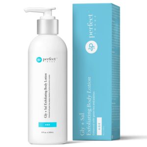 Perfect Image Gly + Sal Exfoliating Body Lotion, 8% Glycolic Acid and 2% Salicylic Acid Lotion Enhanced with Green Tea, Papaya, Bearberry, Licorice and Amino Complex