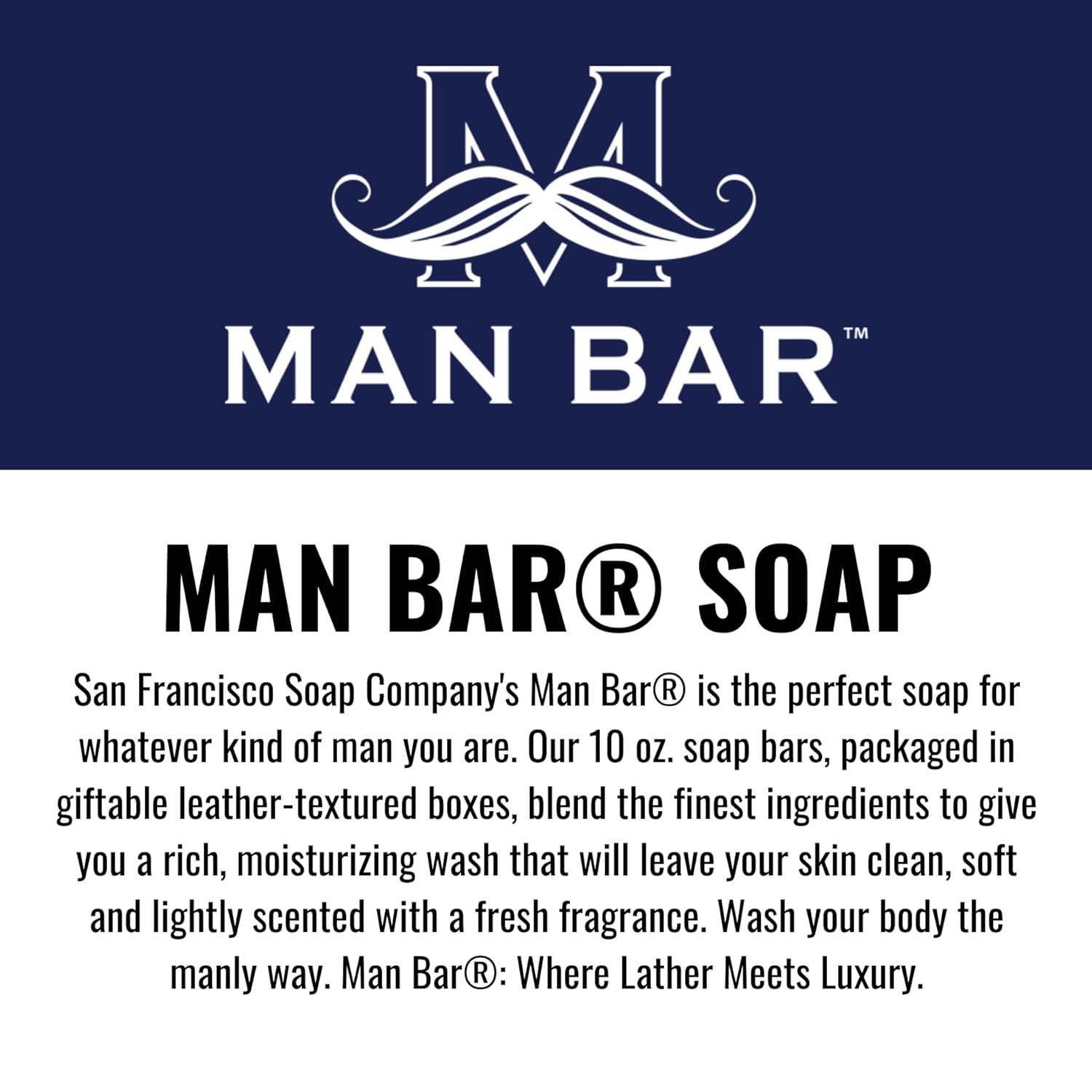 San Francisco Soap Company Exotic Musk Sandalwood Fragrance Bar Men 5 oz Gentle Revitalizing All Skin Types - Image 4