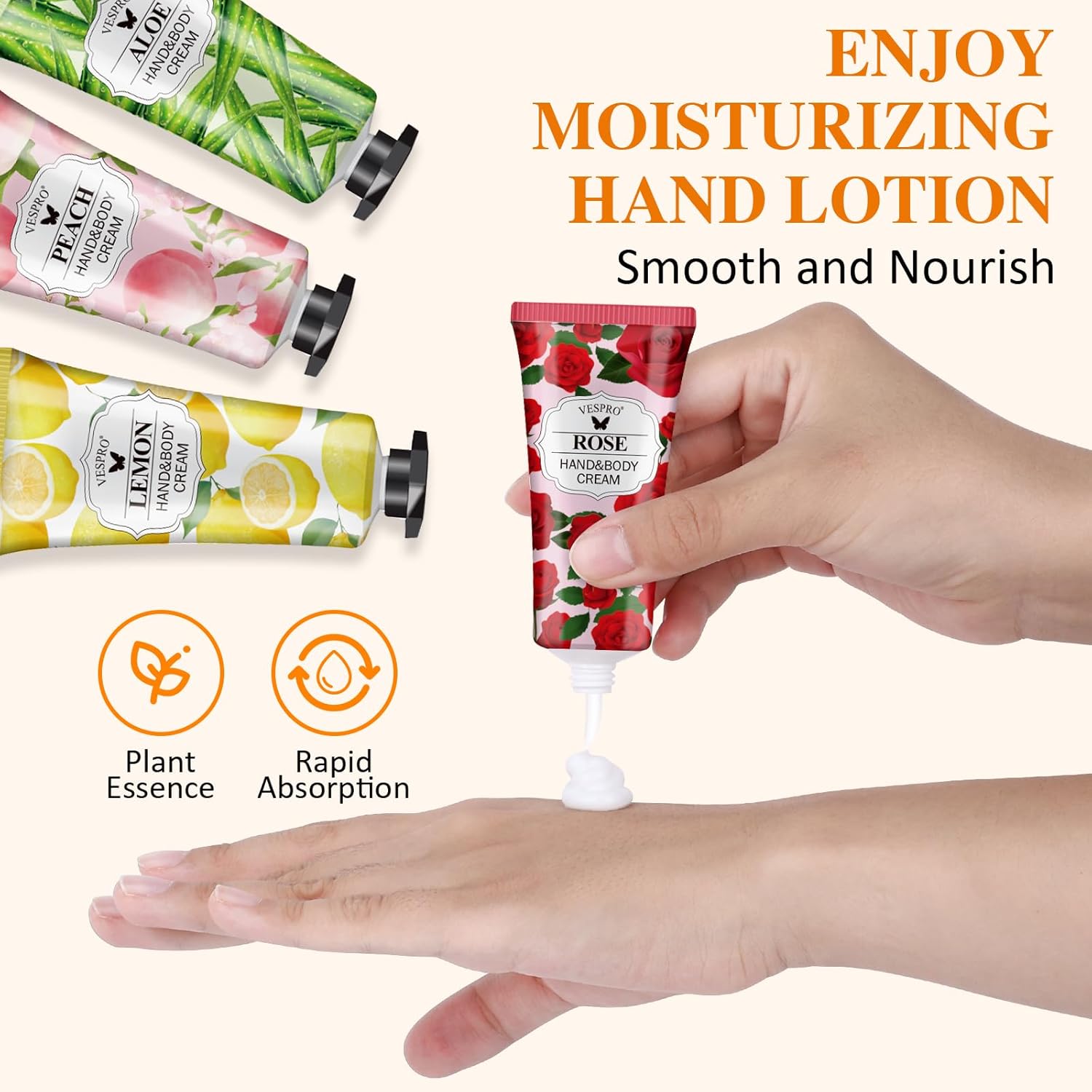 126 Pack Mini Hand Cream Set for Women Dry Cracked Hands Travel Size Bridal Shower Employee Birthday Gifts - Image 6