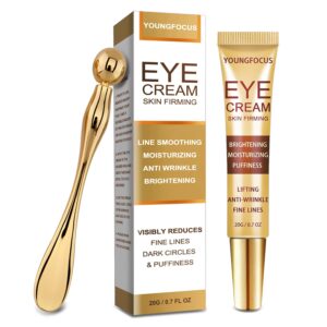 Retinol Eye Cream for Dark Circles and Puffiness, Anti Aging Eye Cream with Hyaluronic Acid and Collagen, in 2 Weeks, Lightweight Eye Cream Gel to Smooth Fine Lines and Hydrate Eye Area