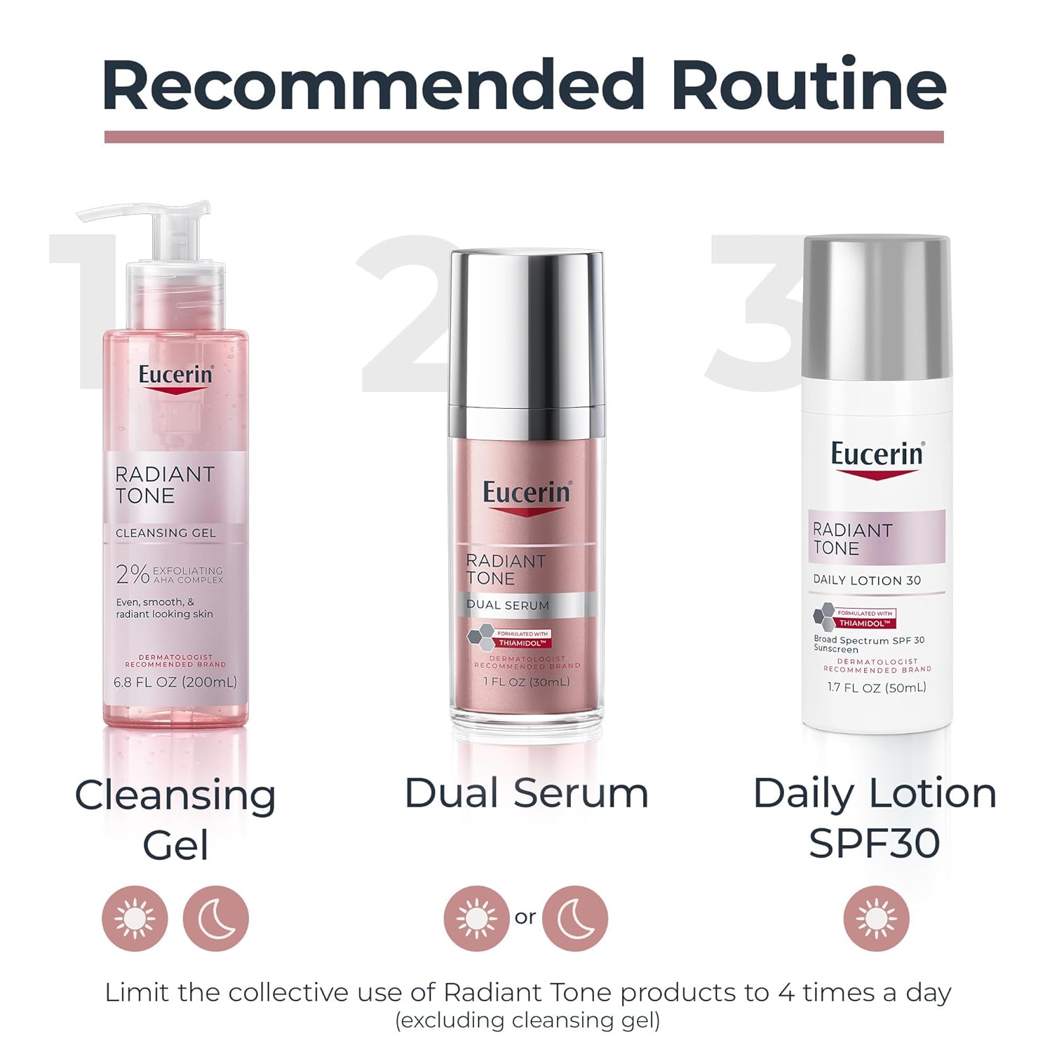 Eucerin Radiant Tone Dual Serum Dark Spot Corrector, Dark Spot Serum with Thiamidol and Hyaluronic Acid, Helps Visibly Reduce the Look of Persistent Dark Spots, 1 Fl Oz Bottle - Image 9