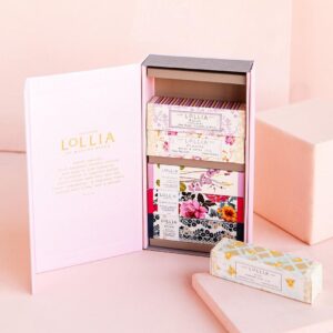 Lollia Petite Treat Handcreme Gift Set – Always in Rose, Breathe, Dream, Relax, This Moment & Wish – Scented Hand Cream for Women, Moisturizing Hand Lotion for Dry Hands, Quick Absorbing Lotion