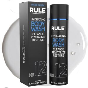 No.12 Body Wash, Shower Gel for Men, Men’s Body Wash with Shea Butter, Aloe Vera and Coconut Oil for Skin, Cleanse, Revitalize & Restore, 200 mL