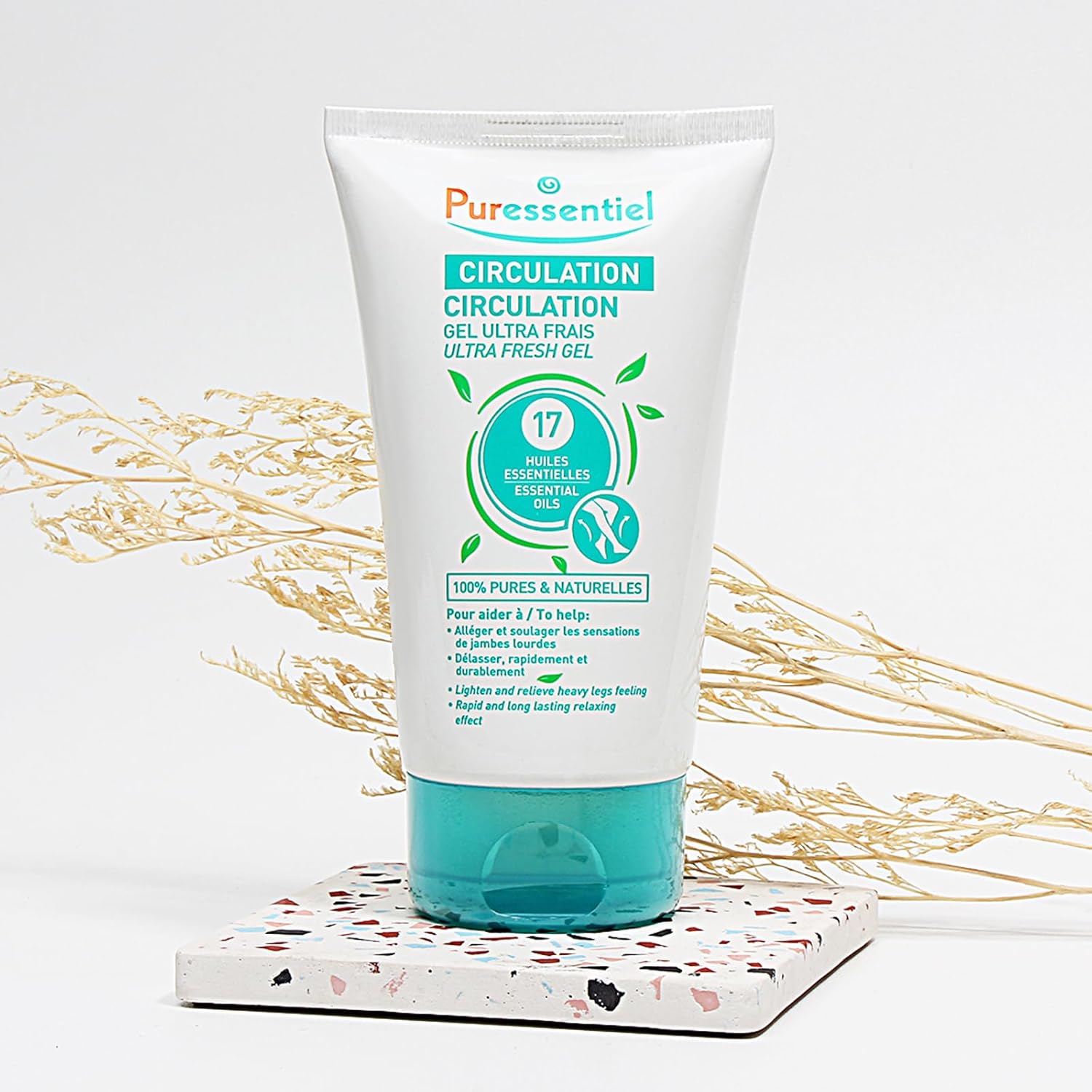 Puressentiel Soothing Gel for Tired Feet, Ankles, Legs - Aromatherapy Lotion with 17 Essential Oils for Body and Skin - Instant, Lasting Relief and Circulation - Natural and Alcohol Free - 4.22 oz - Image 7