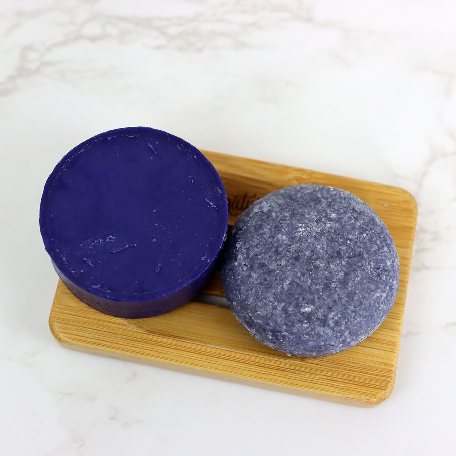 Naturel Toning Purple Shampoo and Conditioner Bar Set with Biotin for Blonde or Grey Hair, Shampoo Bar and Conditioner Bar for Blonde or Grey Hair, Vegan and Cruelty Free, Zero Waste, Made in USA - Image 5