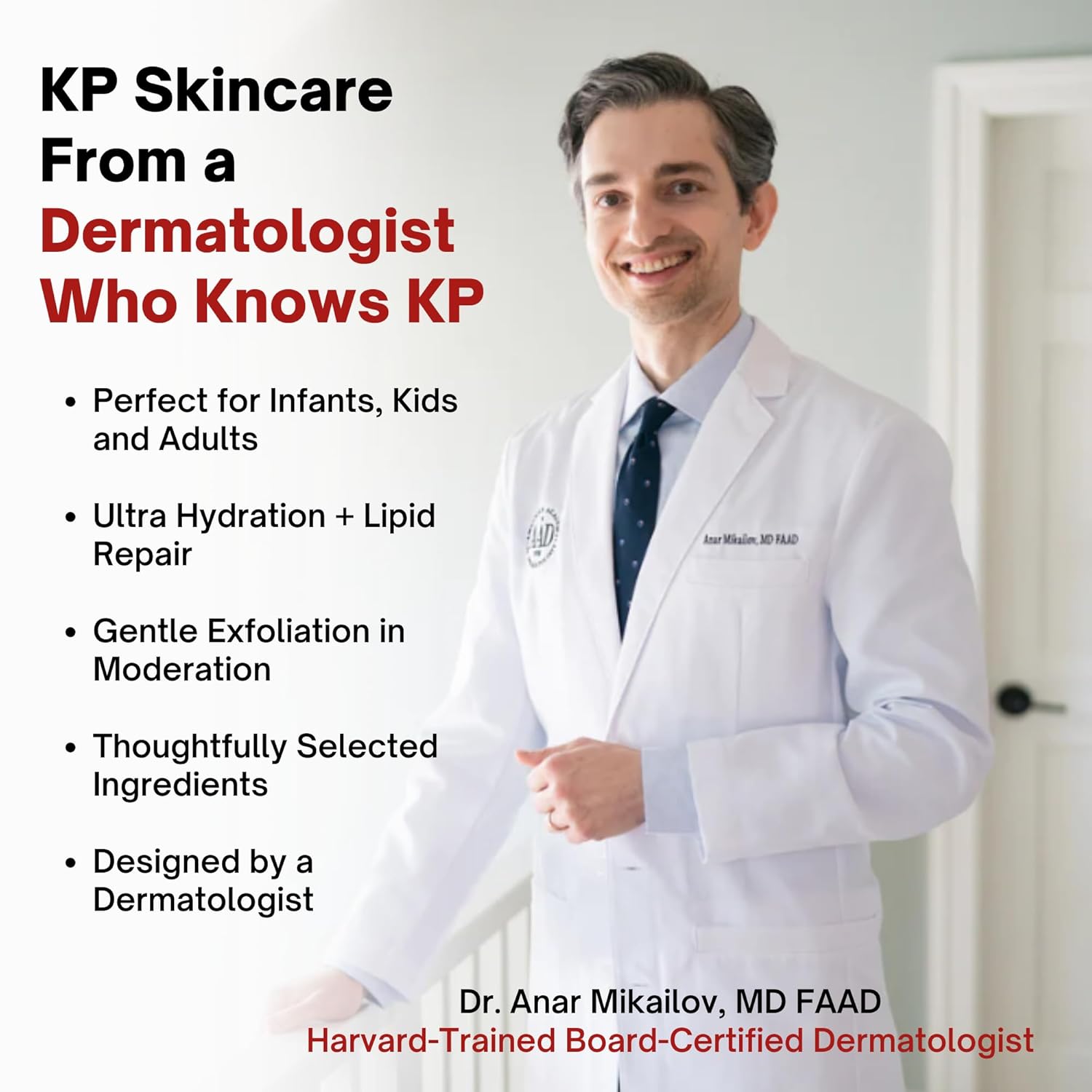 KP Away Moisturizing Keratosis Pilaris Cream for Kids | Gentle Hydration for Dry, Bumpy Skin | Dermatologist-Developed Lotion | Non-Irritating, Acid-Free Formula | 16 oz - Image 3