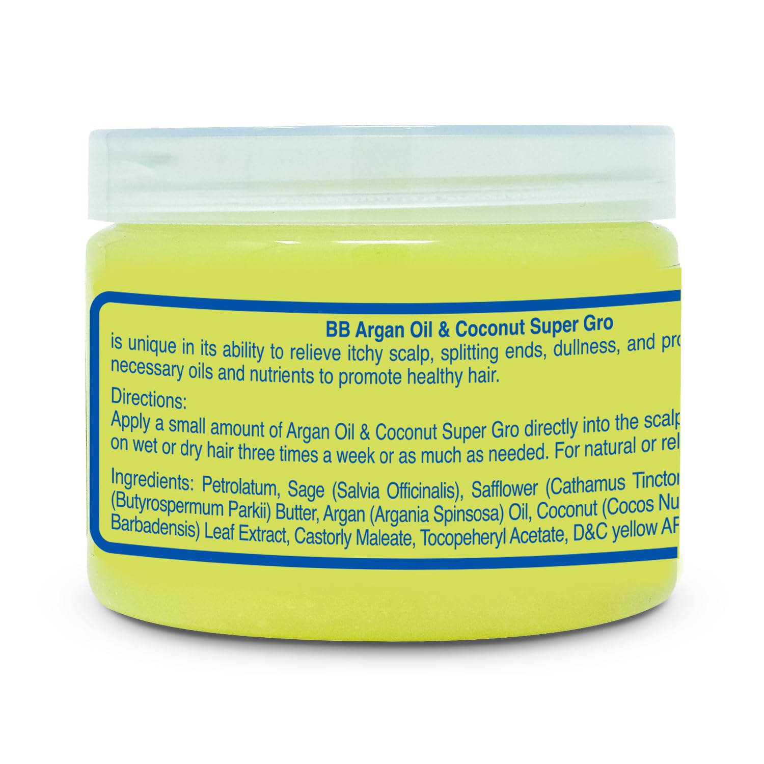Bronner Bros 6 oz Argan Coconut Super Gro Hair Gel Dry Scalp Formula - Image 8