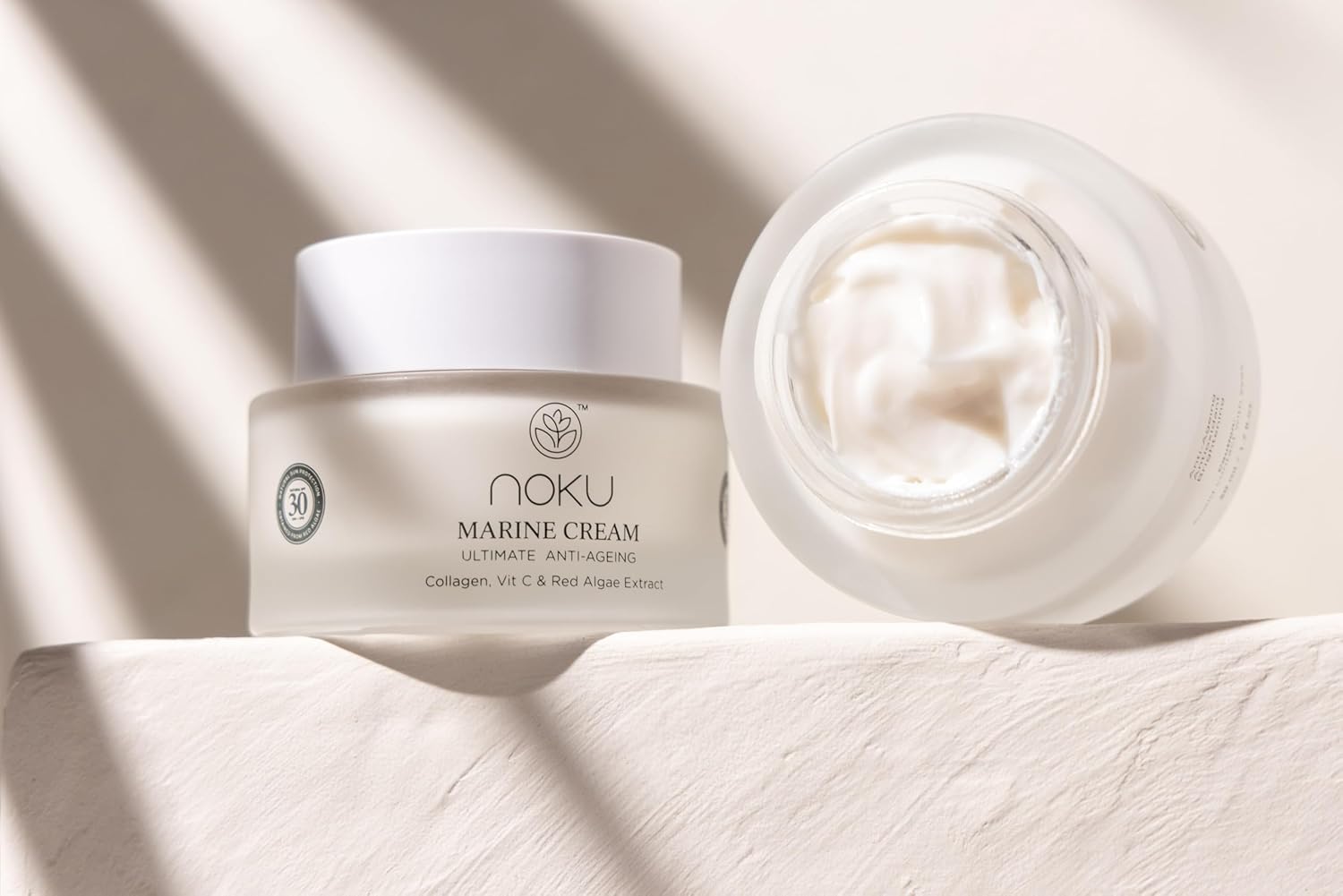 Noku Marine Cream | Award Winning | Vegan & Cruelty-Free - Red Algae Extract with Vegan Collagen, Vitamin C & Argireline Peptides for Hyperpigmentation, Anti-Aging, and Hydration. - Image 4