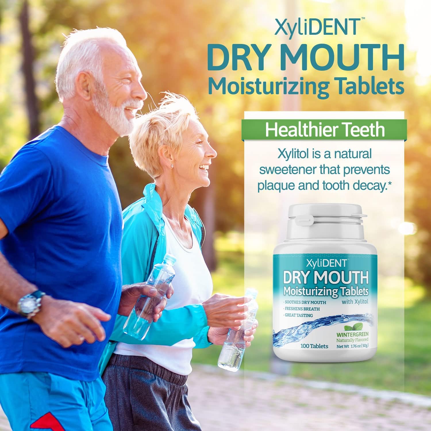 Nature's Stance XyliDENT Dry Mouth Relief Xylitol Tablets, Wintergreen Flavor, 100 Count - Image 5