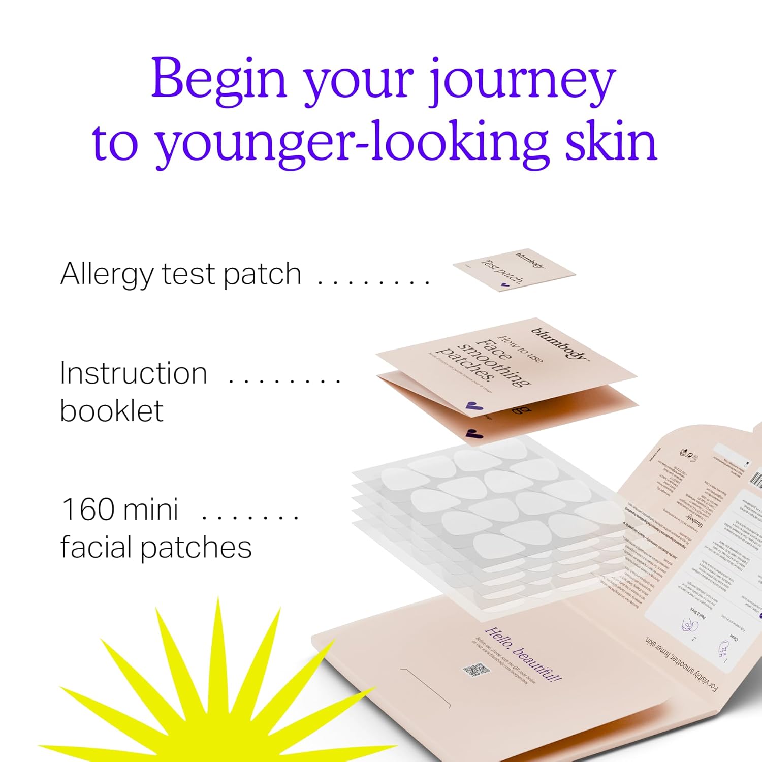 BLUMBODY 160 Count Mini Anti-Wrinkle Facial Patches for Eyes Mouth Forehead Non-Silicone - Image 5