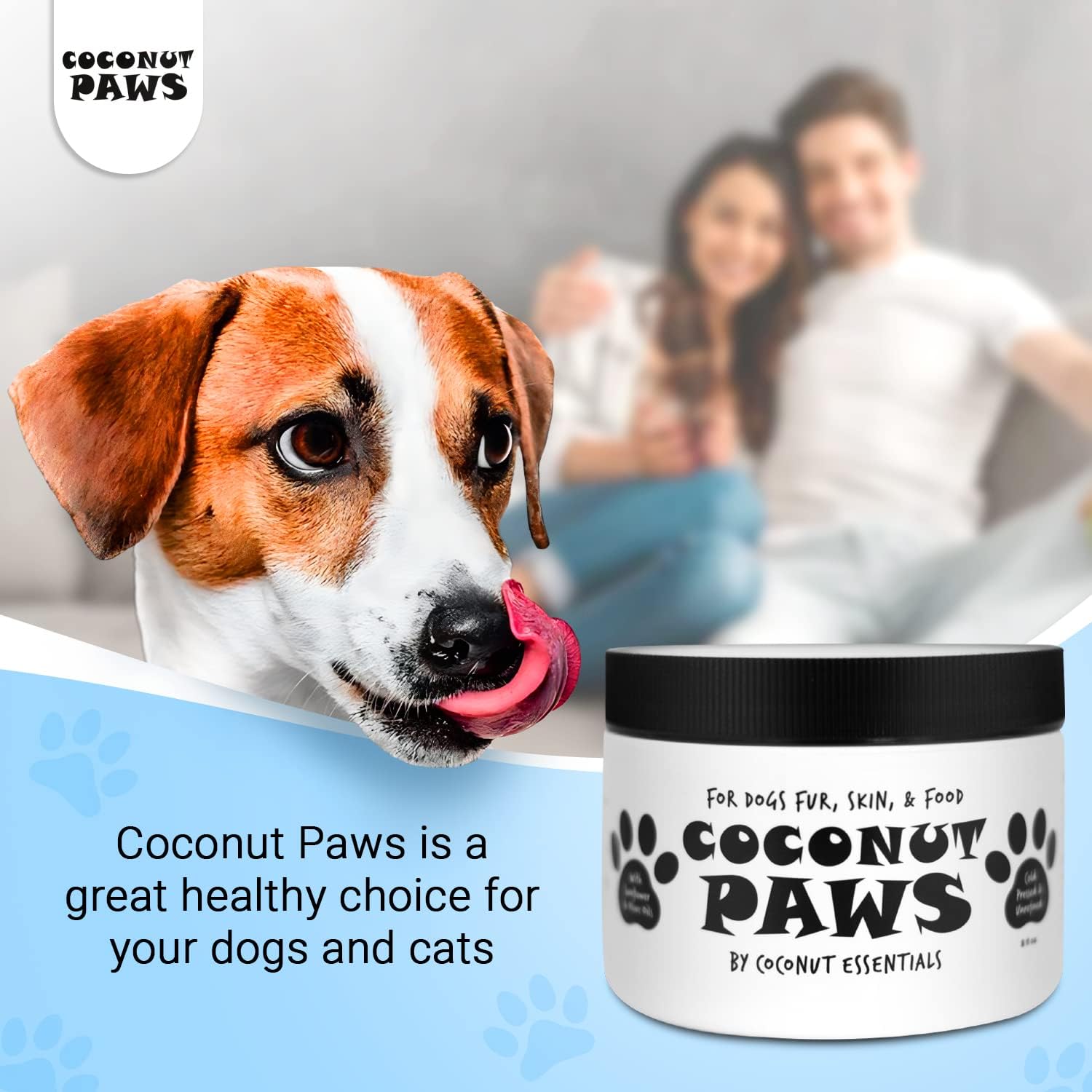 Coconut Paws 8oz Dog Skin and Coat Itch Relief Hot Spot Treatment with Olive and Sunflower Oils - Image 4