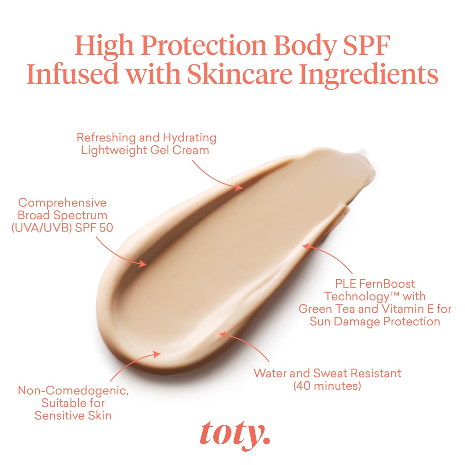 Toty by Sofia Vergara - Solaria Body SPF 50 Refreshing Antioxidant Sunscreen - UVA/UVB Protection - Weightless Body SPF for All Skin Types - Water & Sweat Resistant - 5.07 fl oz - Image 2
