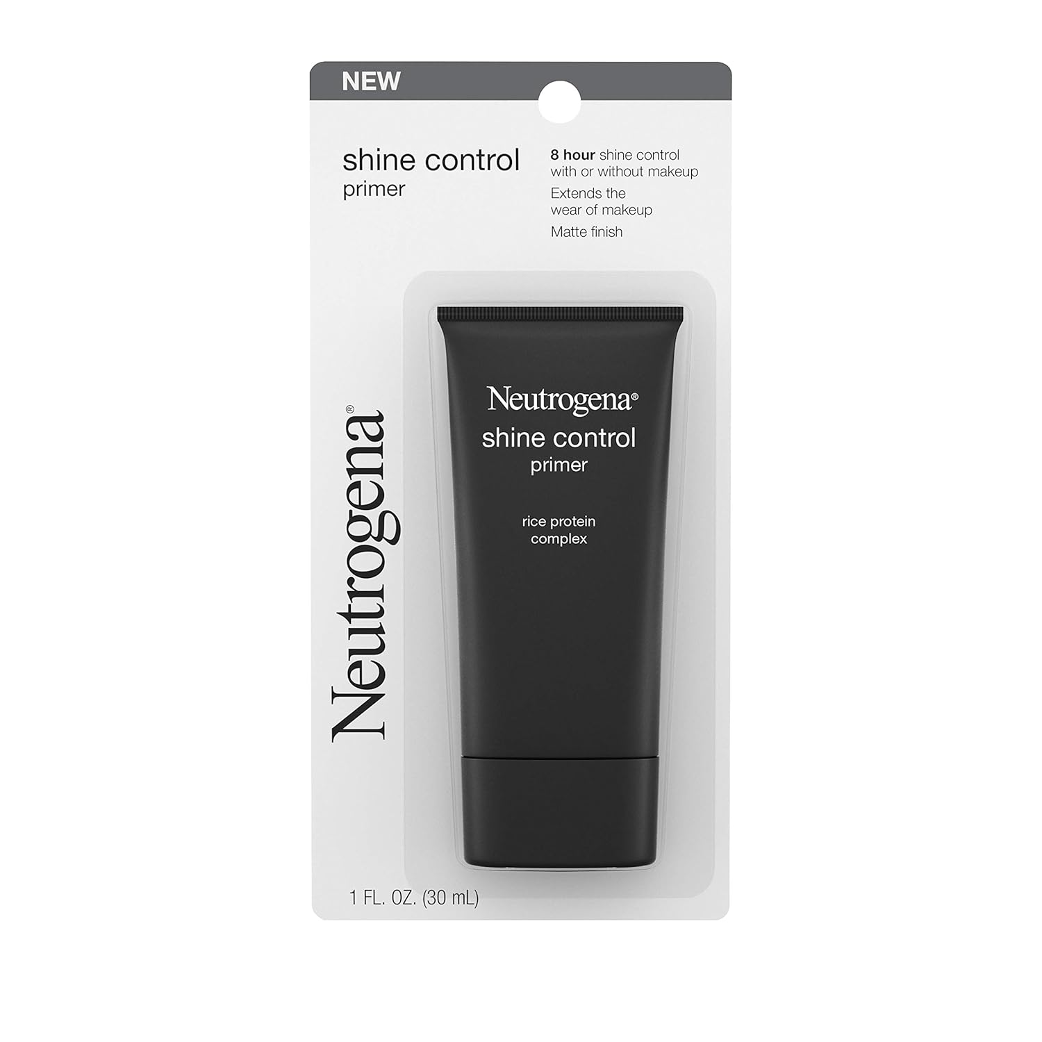Neutrogena Shine Control Mattifying Liquid Face Primer for Oily Skin, Lightweight, Non-Comedogenic and Non-Greasy Pore and Makeup Primer with Oil-Absorbing Rice Protein, 1 fl. oz - Image 4