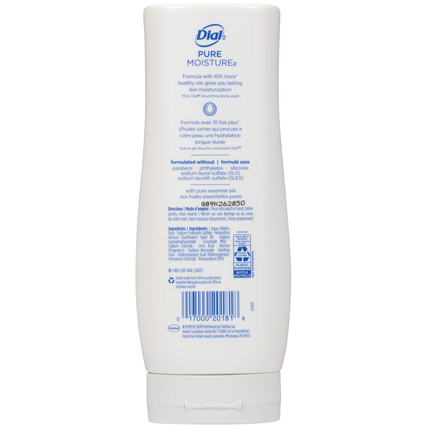 Dial Pure Moisture Body Wash, Sandalwood, 14 Ounce - Image 2