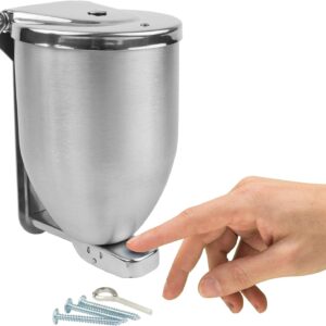 Powder-Soap Dispenser - 32 Ounce Stainless Steel Bathroom Soap Dispenser with Large Filler Cap - Strong Wall Mounted Pump Kitchen Soap Dispenser - Farmhouse Kitchen Decor Dish Soap Dispensers