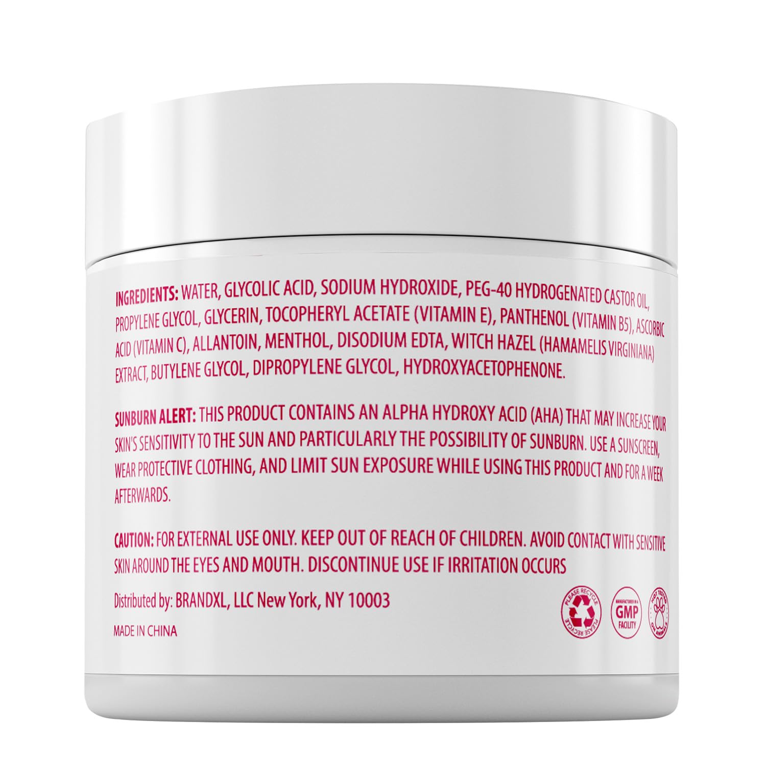 20% Glycolic Acid Pads (50 Pads) - Exfoliating Pads for Face Chemical Peel for Face at Home - Glycolic Acid Peel Exfoliating Face Pads - Acne Pads Facial Peel Face Exfoliating Pads with Vitamin C - Image 6