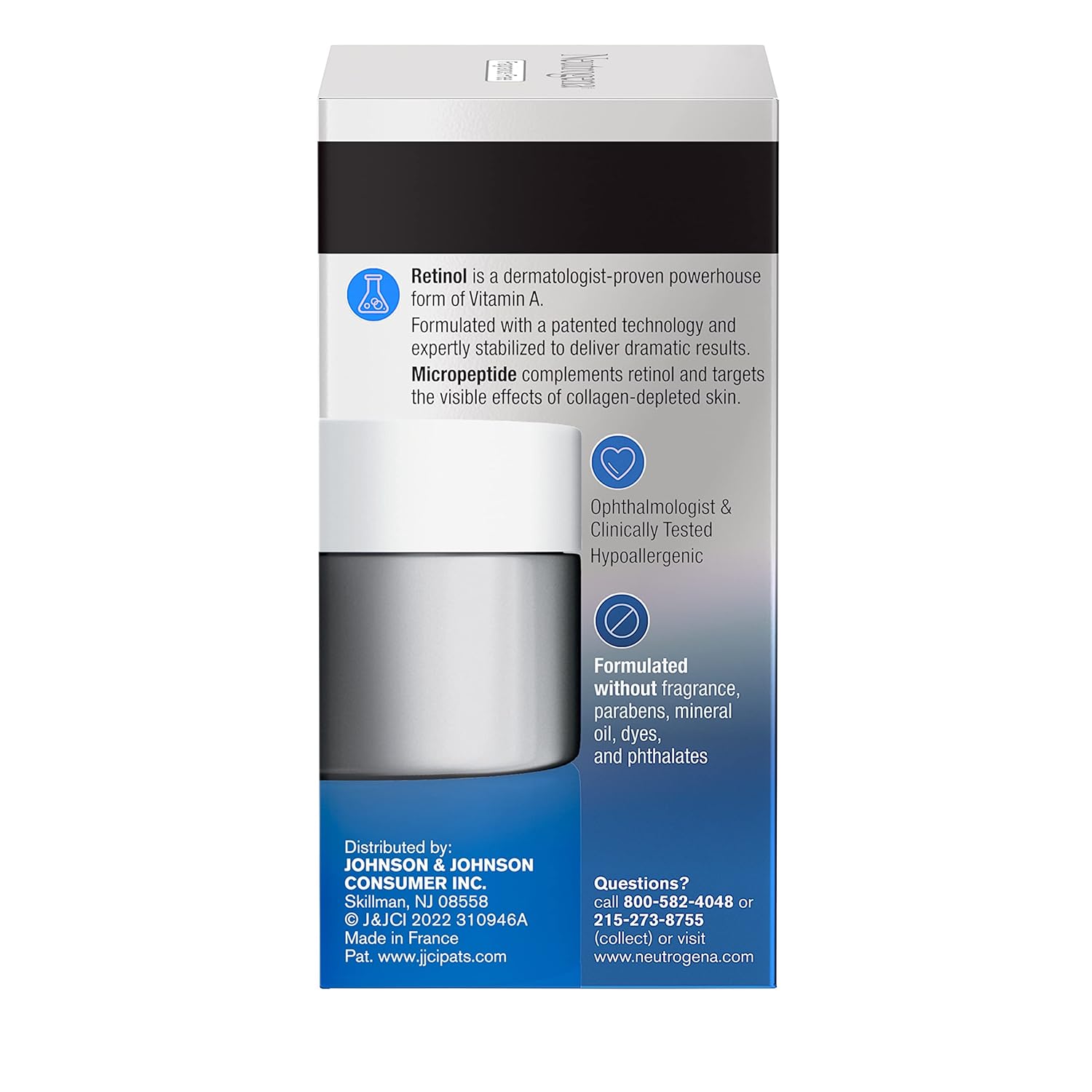 Neutrogena Rapid Wrinkle Repair Retinol Pro+ Anti-Wrinkle Eye Cream, Targeted Eye Cream for Wrinkles & Dark Circles, Formulated without Fragrance, Dyes, Phthalates, and Parabens, 0.5 oz - Image 13