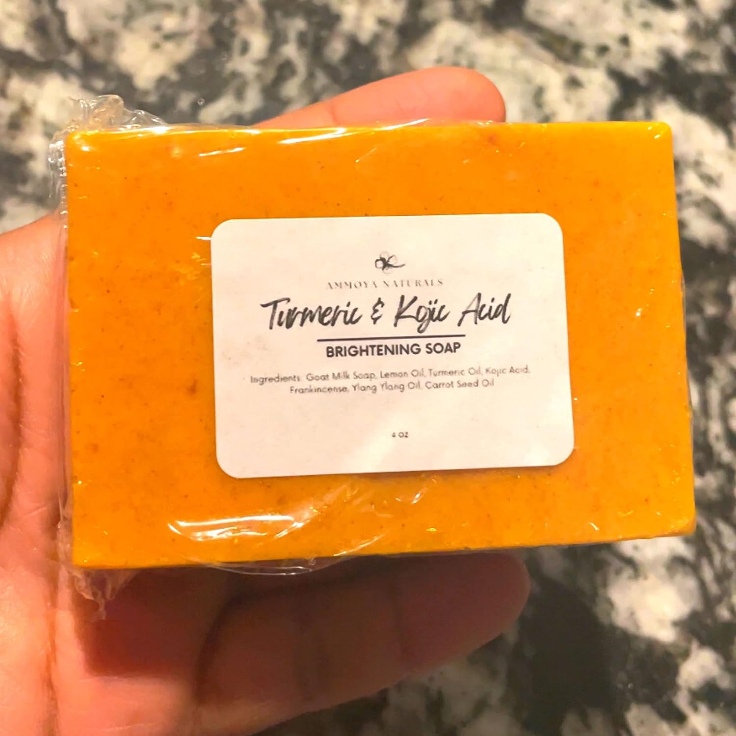Turmeric and Kojic Skin Brightening Soap All Natural Gentle Cleanser for All Skin Types. Fights Acne, Reduces Dark Spots & Fades Scars. Face & Body Cleanser for Men, Women & Teens. (2 Pack) - Image 2