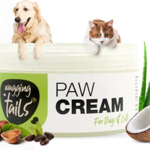 Wagging Tails 6-in-1 Paw Cream for Dogs & Cats, 1.76 fl oz | Daily Moisturizing Balm for Pets | Heals & Repairs Cracked Paws, Elbows & Dry Snouts | Natural Itchy Skin Relief | All-Weather Protection