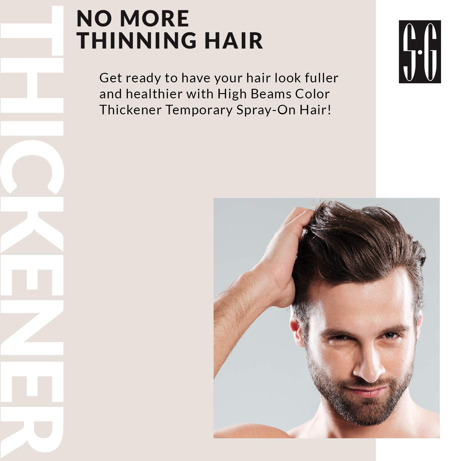 Salon Grafix High Beams Black Temporary Hair Color Spray 2.7 oz Unisex - Image 3