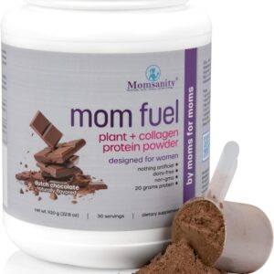 Dairy-Free Meal Replacement Protein Powder for Women - Plant & Collagen Protein Blend | 20g Protein (Dutch Chocolate)