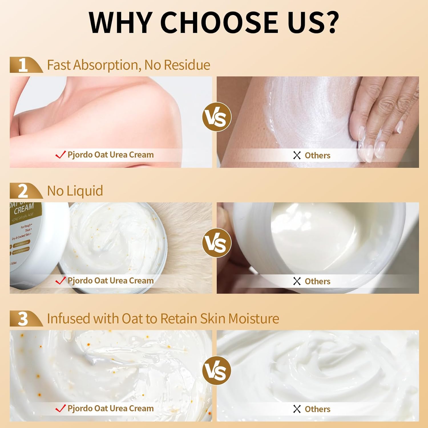 Urea Cream 50 Percent for Feet Maximum Strength with Oat and 2% Salicylic Acid, Foot Cream for Dry Cracked Heels and Feet, 8.8 oz - Image 5