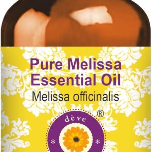dève herbes Melissa Essential Oil (Melissa officinalis) Pure | Non-Sticky | Non-Greasy | Lightweight | Men & Women | All Skin Types | Steam Distilled 30ml (1 oz)