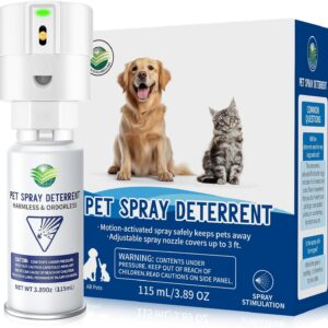 Cat Spray Pet System Dog Motion Activated with 1 Refill Safe Deterrent-Only Applicable to Original Replacement [White]