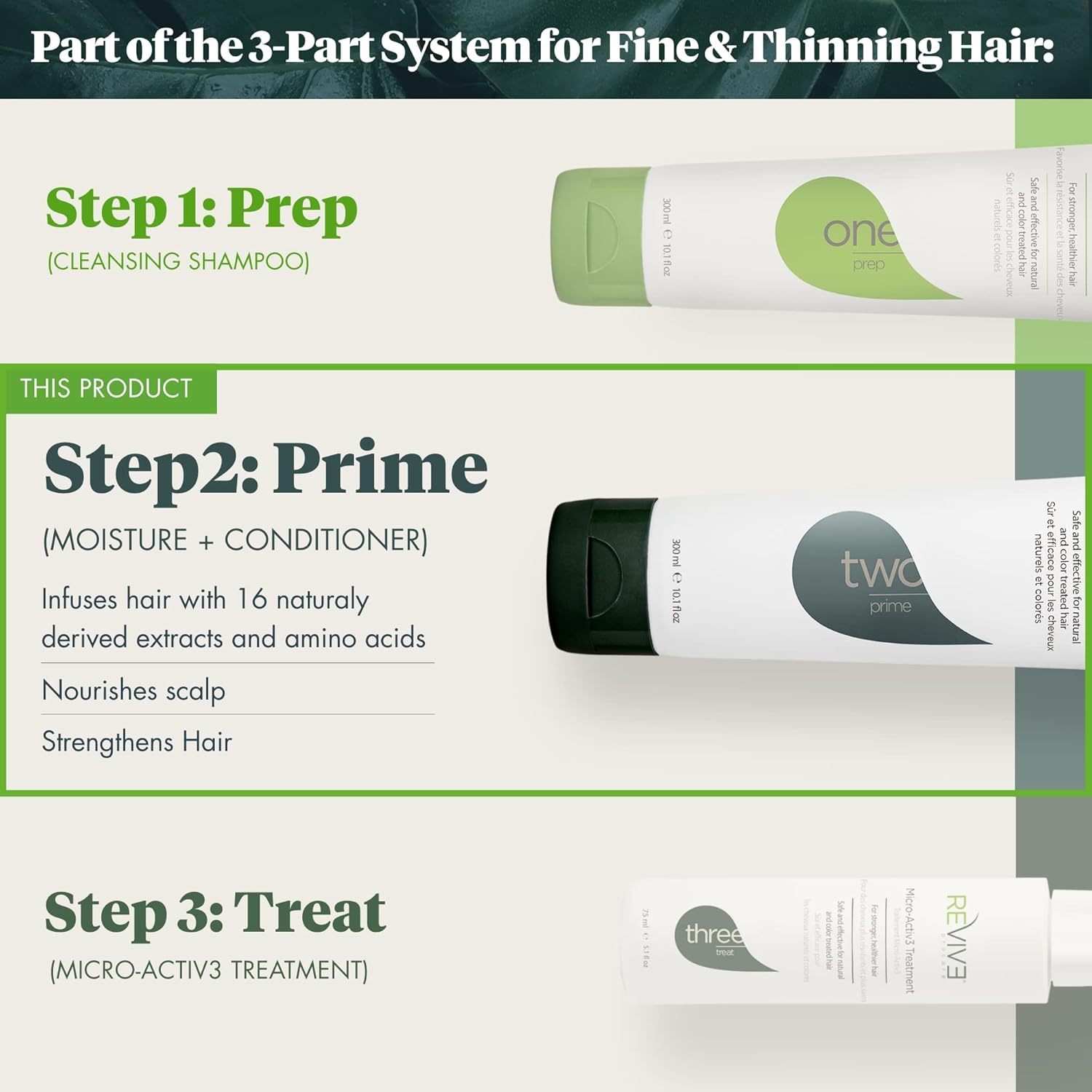 Prime Moisture 25.4 oz Color Safe Volumizing Hair Conditioner for Healthy Scalp - Image 3