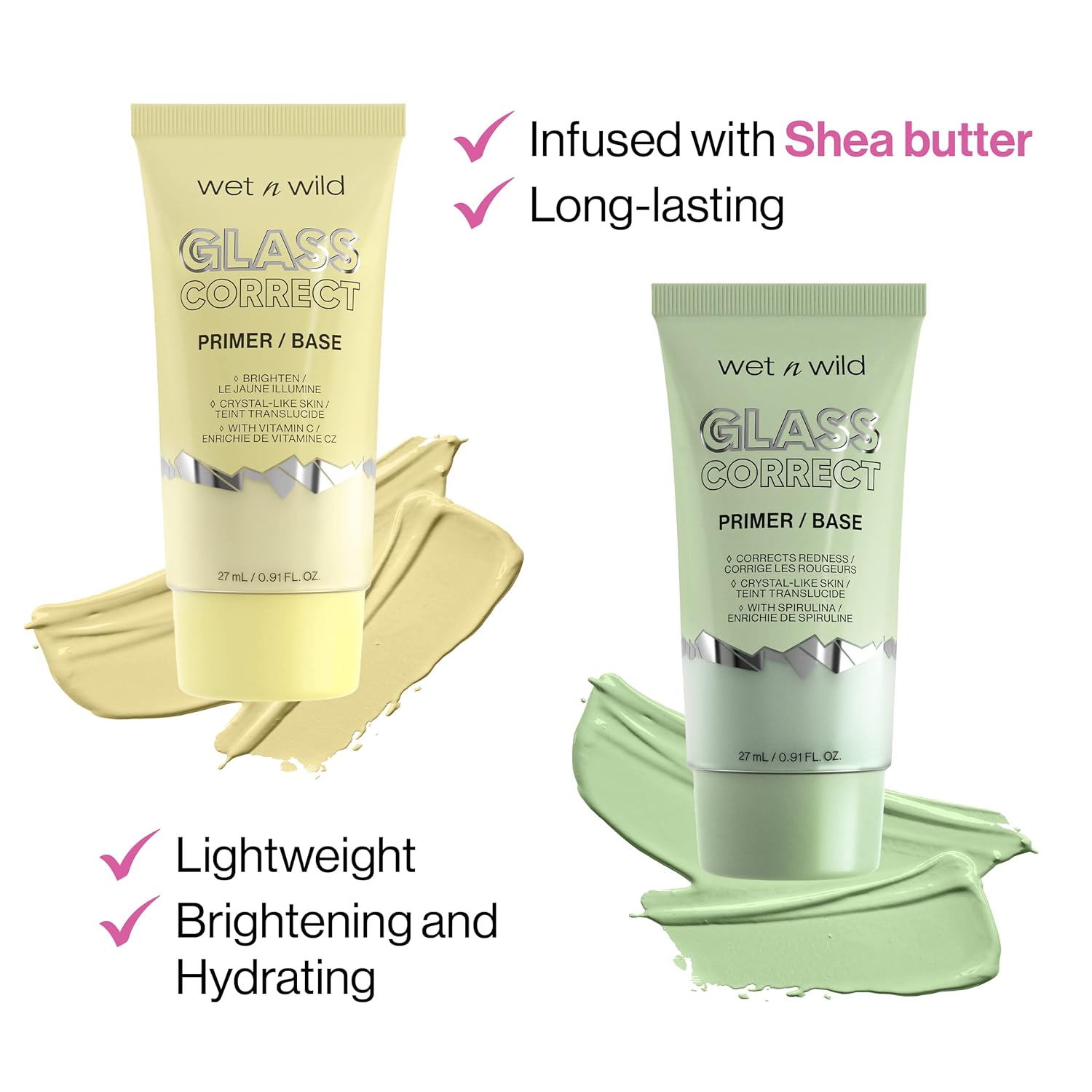 wet n wild Prime Focus Glass Skin Correct Primer Bright Crystal Finish, Green, 0.91 Fl Oz - Image 4