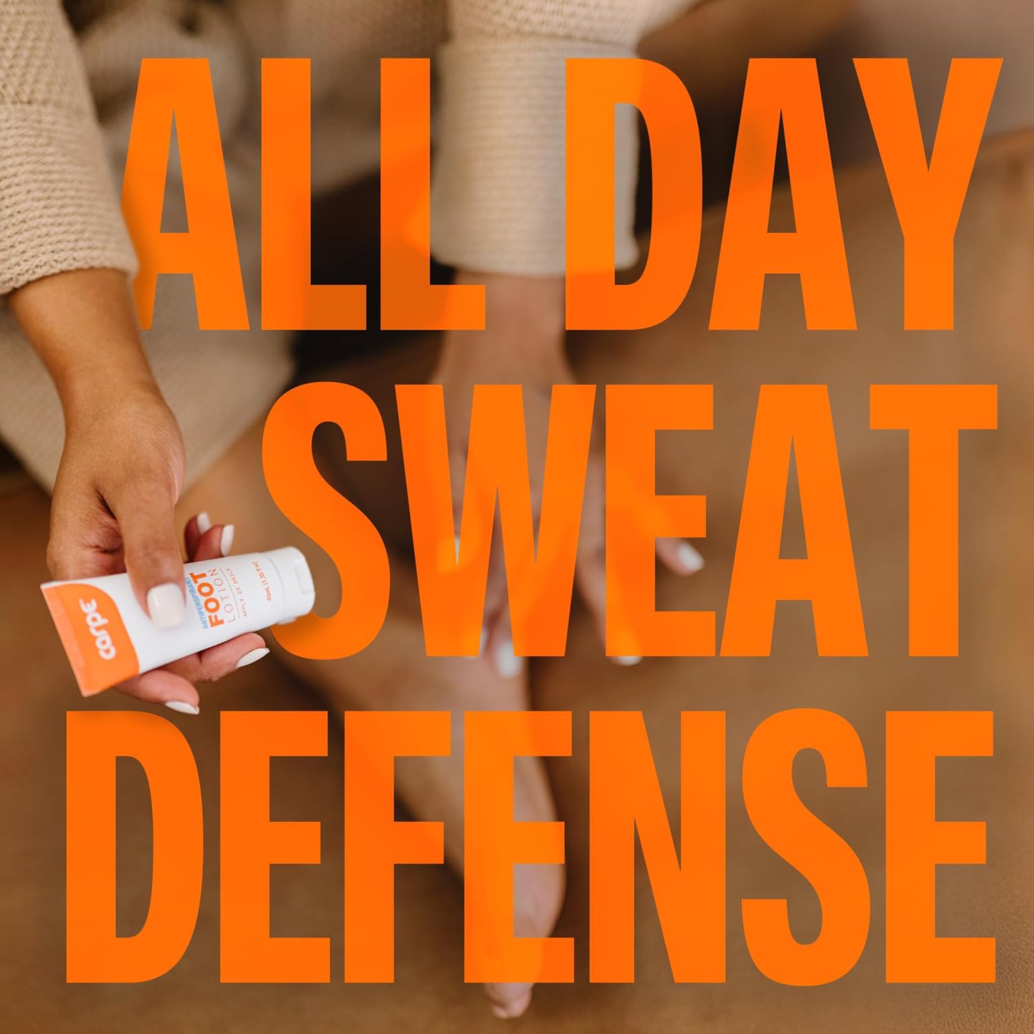 Carpe Sweat Absorbing Foot Lotion, A dermatologist-recommended solution to stop sweaty, smelly feet, Helps prevent blisters, Great for hyperhidrosis - Image 7