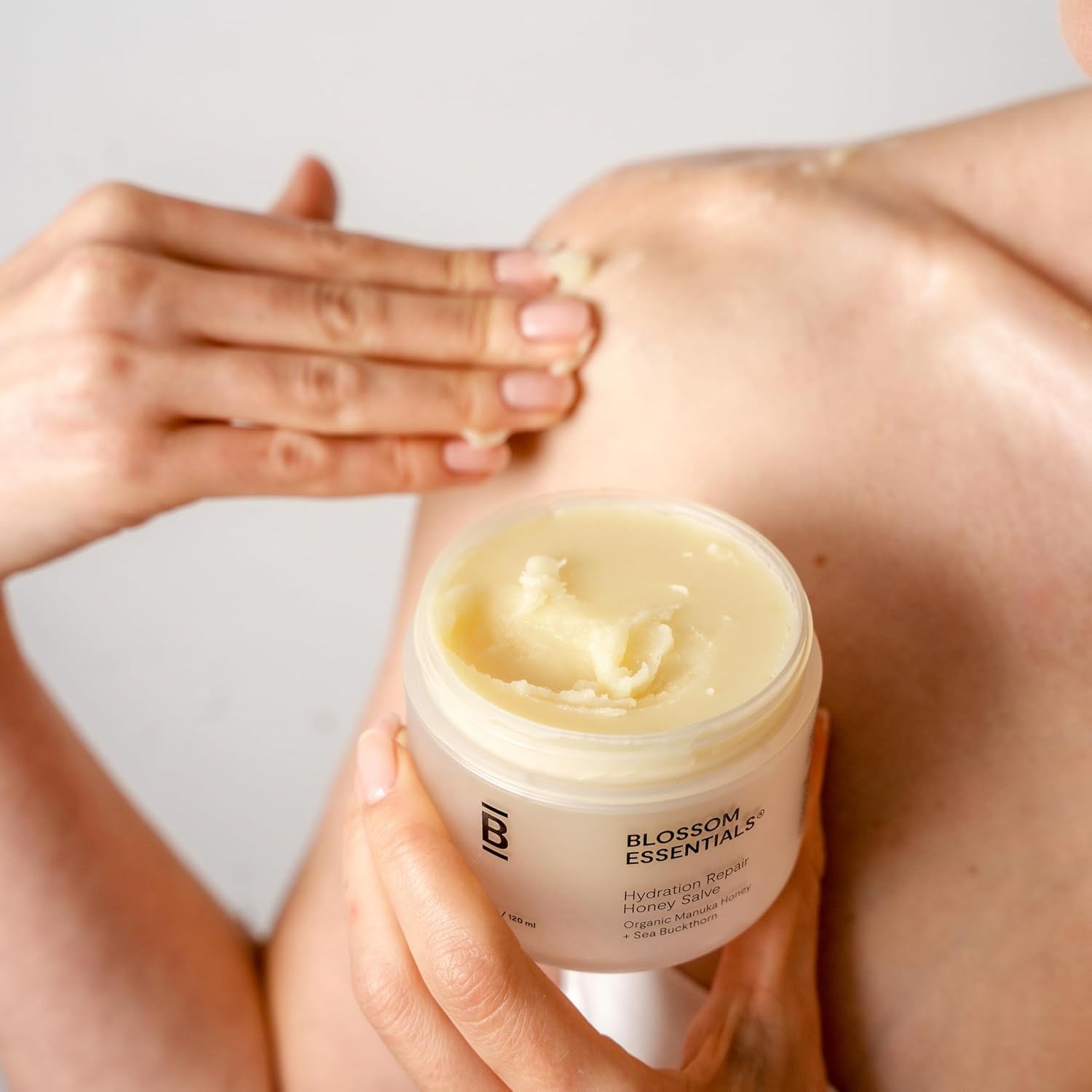 Blossom Essentials Honey Salve - Organic Manuka Honey Hydration Repair - Eczema Relief for Dry, Itchy, Sensitive Skin - Soothing Moisturizer & Balm for Kids, Adults - Made in USA - 4oz - Image 5