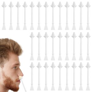 100 Pcs Nose Wax Sticks, Hair Wax Applicator With Disposable Spatulas for Nostril Cleaning, Ear Face Hair Removal for Men Women, Painless Nose Wax Applicator Sticks Nose Wax Kit