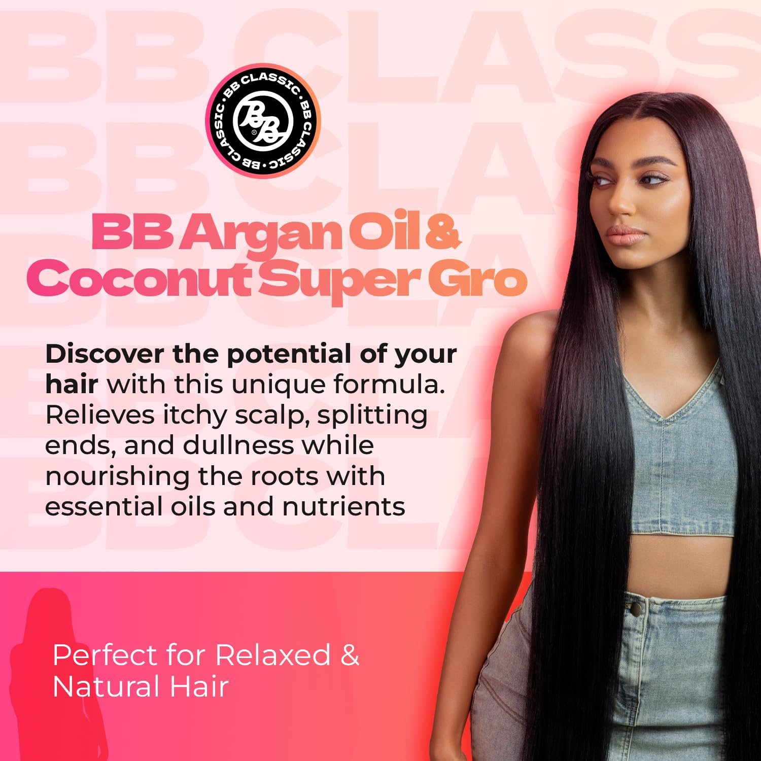 Bronner Bros 6 oz Argan Coconut Super Gro Hair Gel Dry Scalp Formula - Image 2
