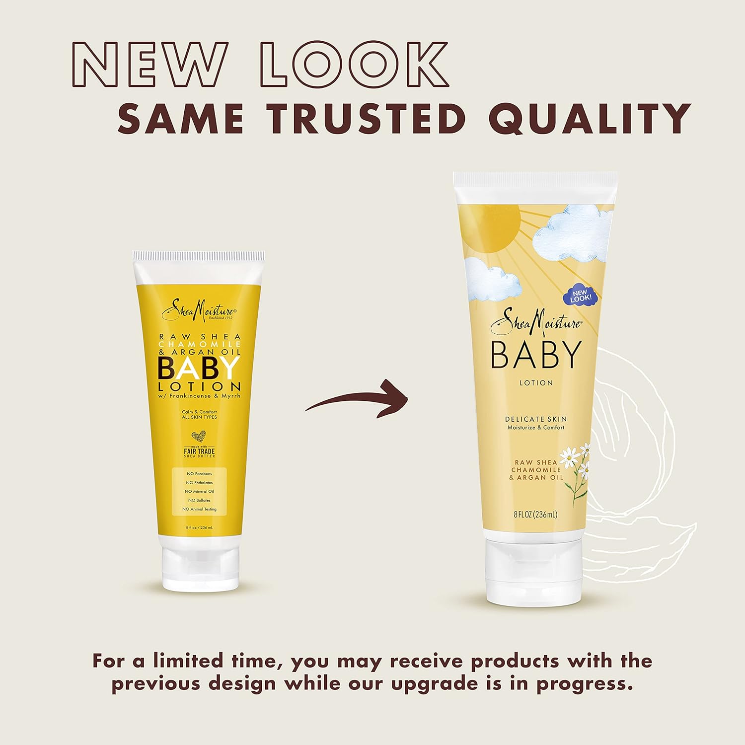 SheaMoisture Baby Lotion for Dry Skin and Clear Skin Raw Shea, Chamomile and Argan Oil with Shea Butter 8 oz - Image 3