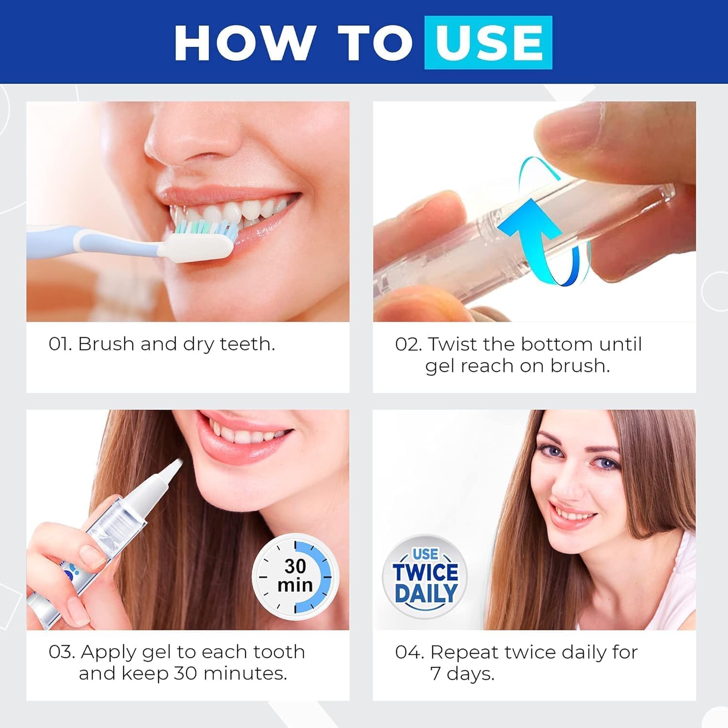 Gentle 35% Carbamide Peroxide Teeth Whitening Pen for Deep Stain Removal, No Sensitivity - Image 5