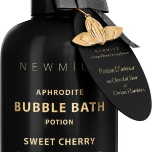 Premium Bubble Bath Long Lasting Foaming Bubbles Romantic Bath for Couples Cherry Chocolate Oud Moisturizing Relaxing Stress Relief Calming Spa Gift