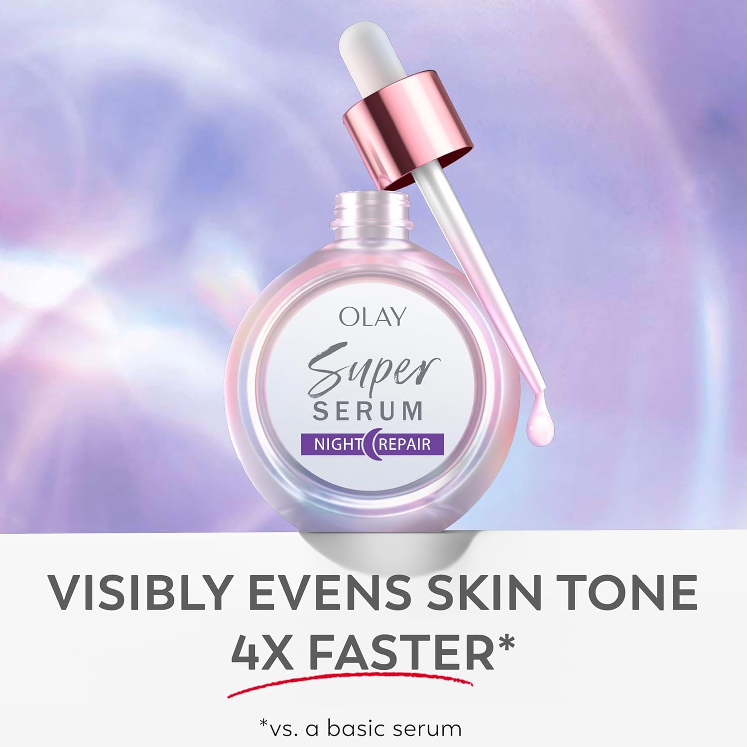 Olay Super Serum Night Repair, Fragrance-Free - Niacinamide, Peptide, Salicylic & Lactic Acid, Glycerin β- 5-in-1 Skin Care Benefits - Hydrating, Evens Tone, Reduces Dark Spots, Anti-Aging, 1.0 Oz - Image 8
