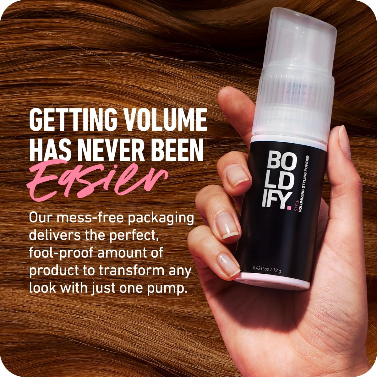 BOLDIFY Travel Size Hair Texture Powder Volumizer for Thinning Hair for Men & Women - Image 7