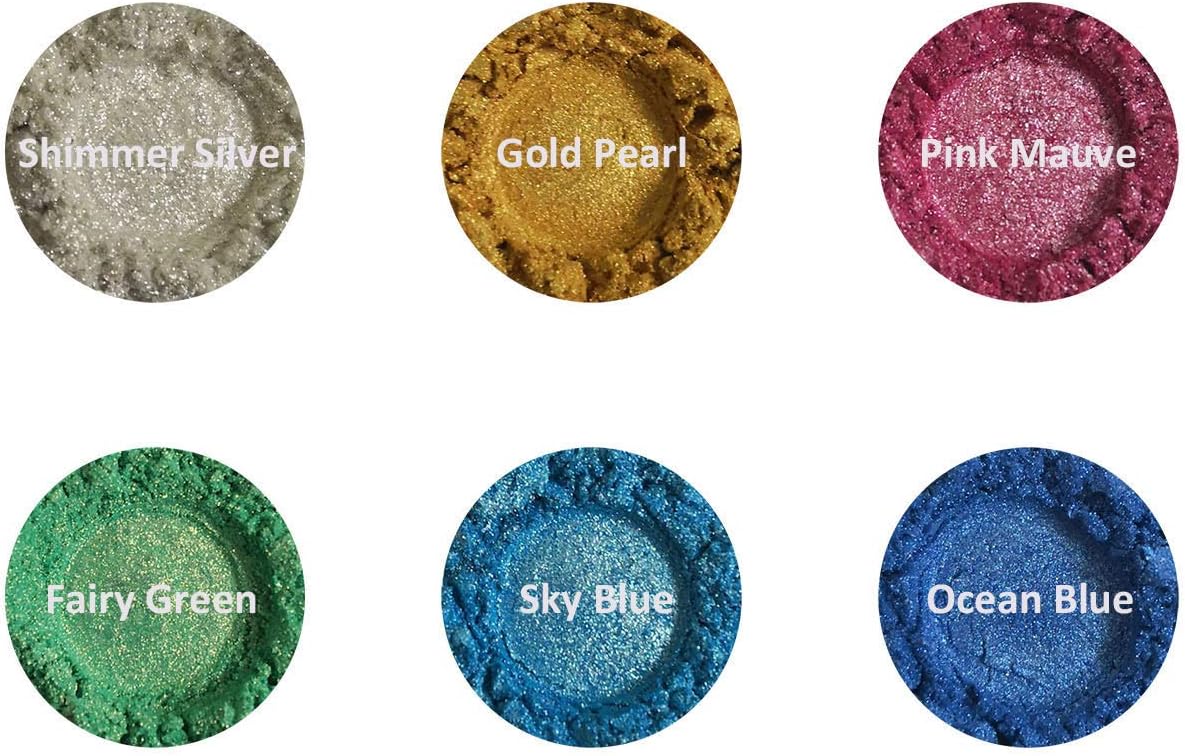 VITARIE Mica Powder Pigment Set 12 Colors 10g/0.35oz Each for Epoxy Resin,Soap Making,Nail Polish, Bath Bombs, Candle Making - Image 3