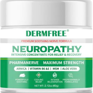 Neuropathy Pain Relief Cream, Nerve Pain Relief Cream,Fast Acting Maximum Strength for Feet, Hands, Legs, Muscles, Joints, Waist Includes Arnica, Vitamin B6, Aloe Vera, MSM -Mild & All Natural