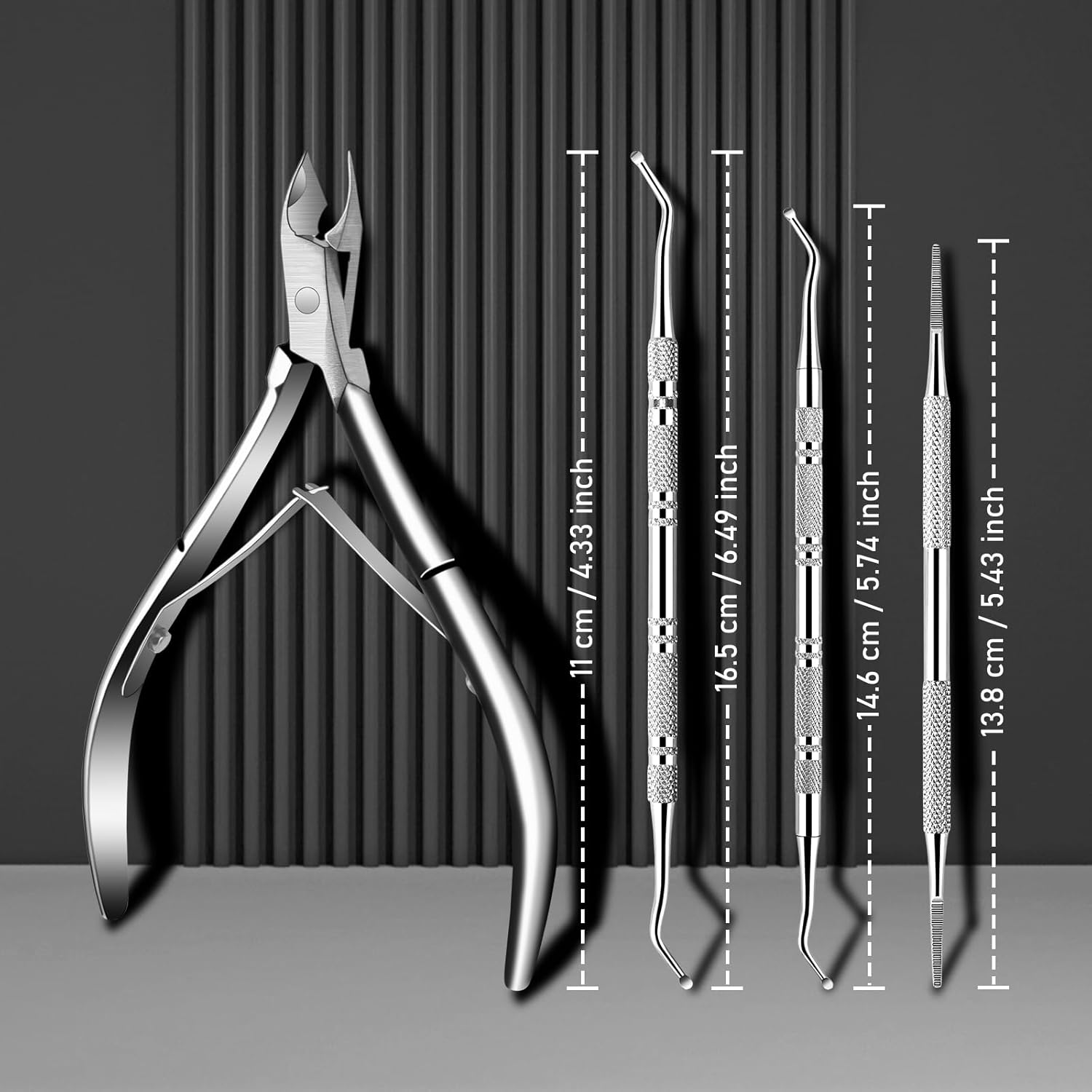 Ingrown Toenail Tool Kit, Ingrown Toenail Removal Kit: Ingrown Toenail Clippers, Ingrown Toenail File and Lifters, Under Nail Cleaner - Professional Pedicure Tools Set for Effective Treatment - Image 7