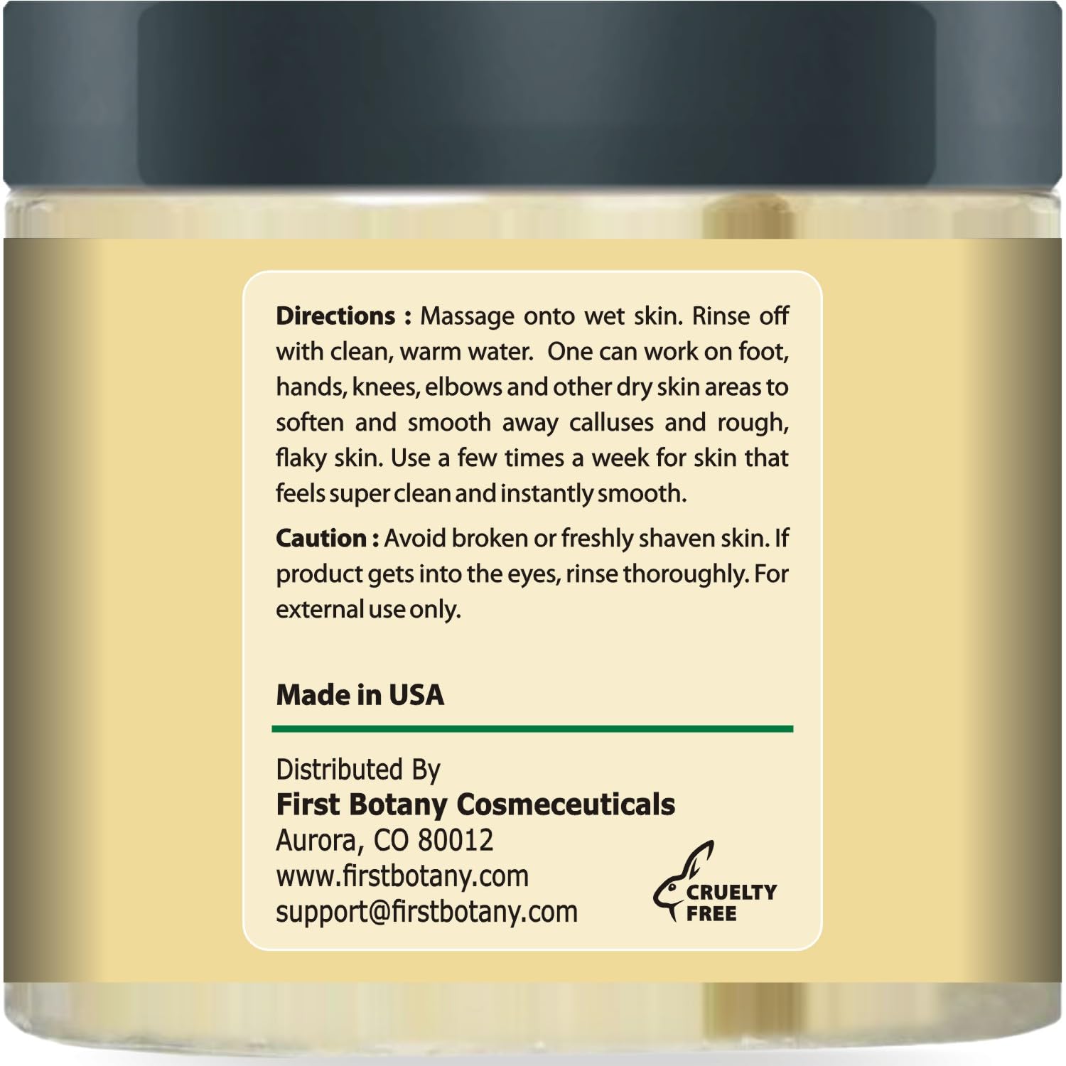 First Botany 100% Natural Tea Tree Oil Body & Foot Scrub with Salt - Best for Acne, Dandruff and Warts, Corns, Calluses, Athlete foot, Jock Itch & Body Odor - Image 6
