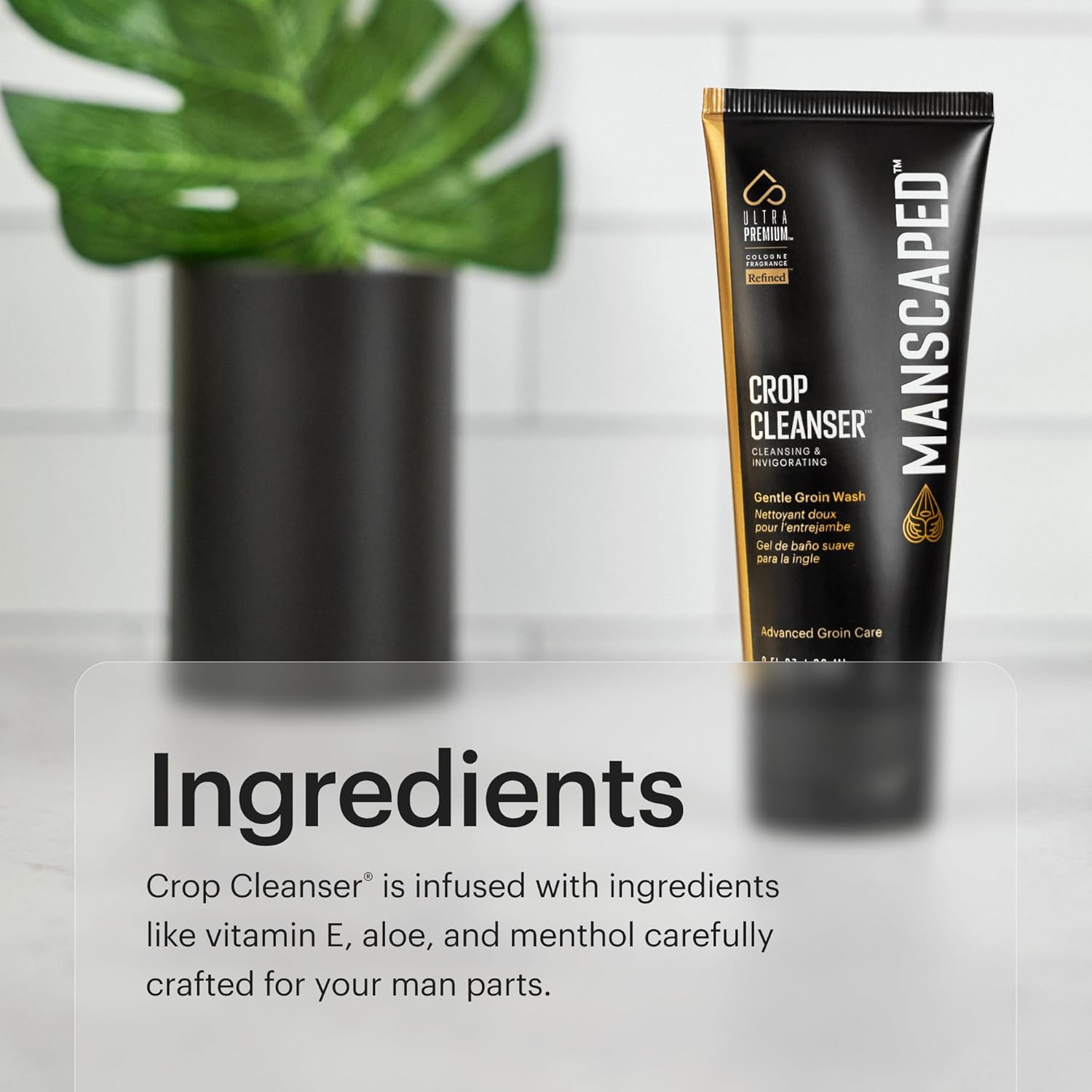 MANSCAPED® Crop Cleanser® Groin Wash, Men’s UltraPremium Invigorating Formula for Below-The-Waist Cleaning, Refreshing Shower Gel For Men Infused with Vitamin E and Aloe, Vegan body wash (6 oz) - Image 7