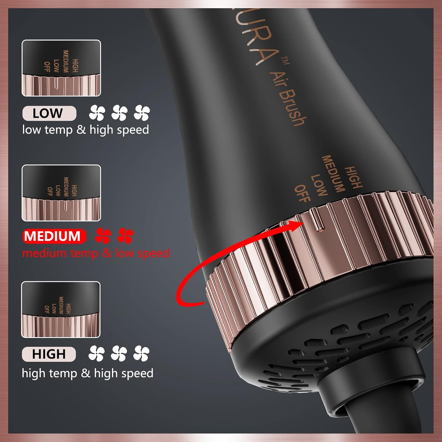 Portable Travel Mini Hair Dryer Brush Automatic Dual Voltage for Women and Kids - Image 5